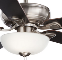 Hampton Bay Rothley II 52-inch Indoor Brushed Nickel Ceiling Fan with Reversible Blades