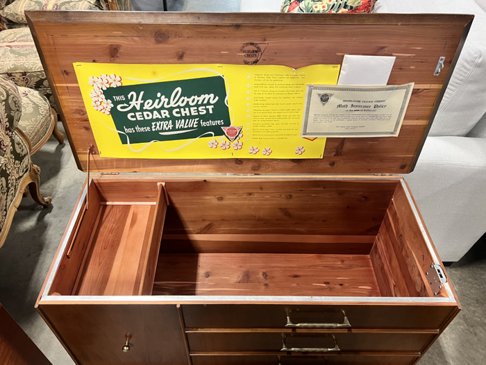Vintage Cedar Heirloom Chest