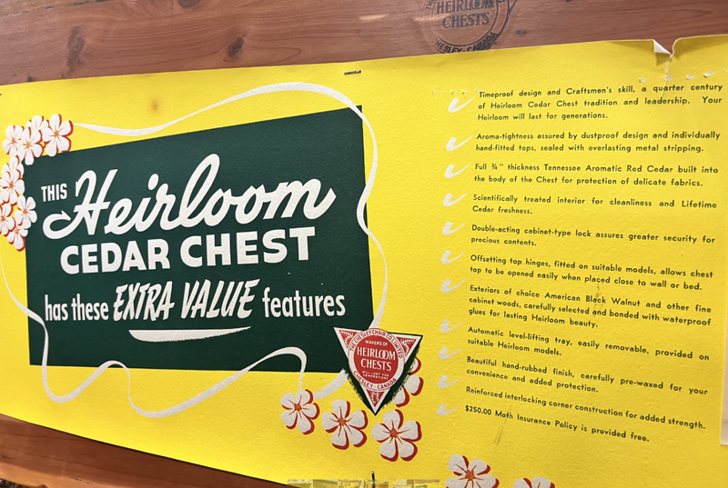 Vintage Cedar Heirloom Chest