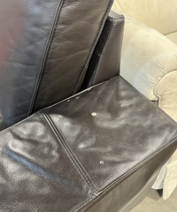 75" 2 Seater Leather Sofa