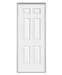 Masonite Endurance 32-inch x 80-inch x 6-9/16-inch 6 Panel Single Primed Steel Prehung Front Door