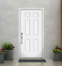 Masonite Endurance 32-inch x 80-inch x 6-9/16-inch 6 Panel Single Primed Steel Prehung Front Door