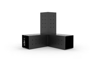 TOJA GRID Trio Corner Brackets for 4x4 Wood Posts (2-Pack)