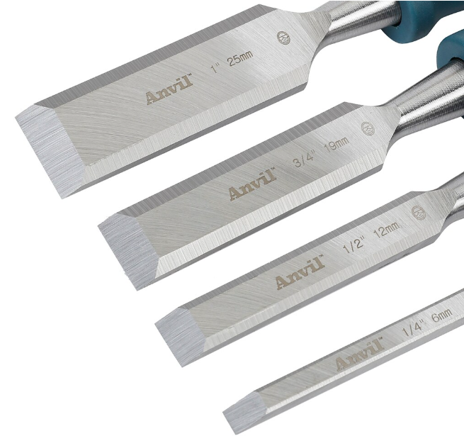 Anvil Wood Chisel Set (4-Piece)