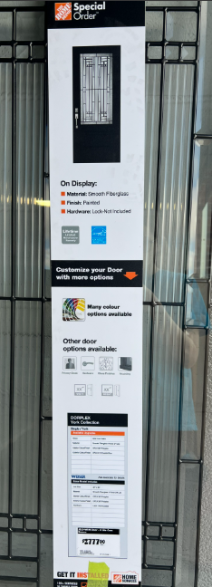 1 Panel Fiberglass Door
