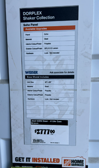Dorplex Shaker Front Entrance Door