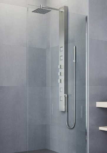 VIGO Sutton 58" H x 5" W 4-Jet High Pressure Shower Panel System