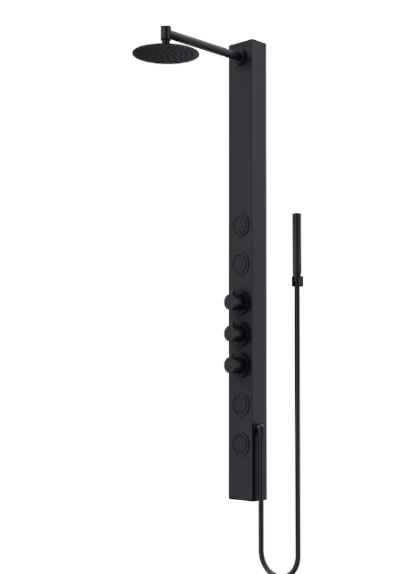 VIGO Sutton 58" H x 4" W 4-Jet High Pressure Shower Panel System