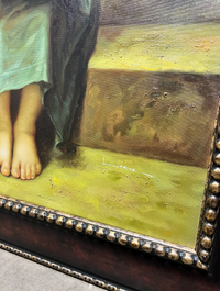 The Difficult Lesson Oil Painting