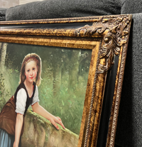 Young Girl with Water Jug Oil Painting
