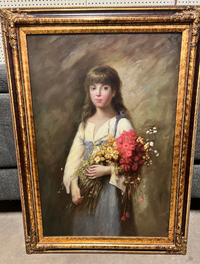 Summer Time Flowers Oil Painting