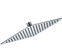 Glacier Bay Modern 10-inch 1-Function Slim Square Fixed Raincan Showerhead 2.5 GPM in Chrome