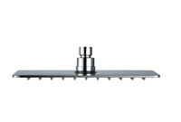 Glacier Bay Modern 10-inch 1-Function Slim Square Fixed Raincan Showerhead 2.5 GPM in Chrome