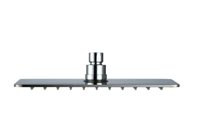 Glacier Bay Modern 10-inch 1-Function Slim Square Fixed Raincan Showerhead 2.5 GPM in Chrome