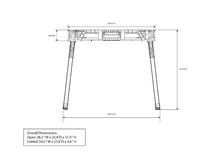 Husky 1.8 ft. x 3 ft. Portable Jobsite Workbench in Black