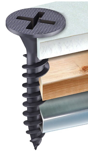 Paulin #6 x 1-1/4-inch Flat Head Phillips Drive Drywall Screws Universal Thread - 4000pcs