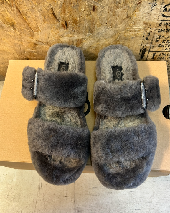 "Fuzz Yeah" Ugg Slippers (Size 8)