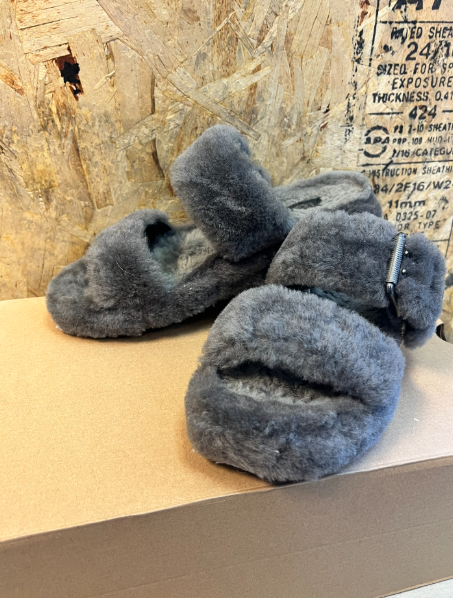 "Fuzz Yeah" Ugg Slippers (Size 8)