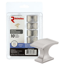 1 3/8-in (35 mm) x 13/16-in (20 mm) Brushed Nickel Traditional Rectangular Cabinet Knob