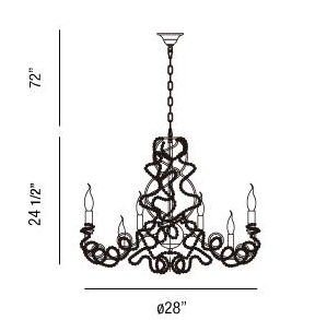 6 - Light Chandelier