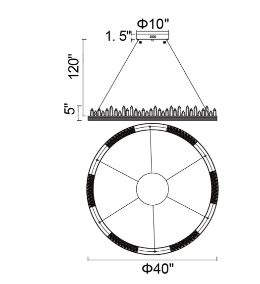 LED Round Chandelier
