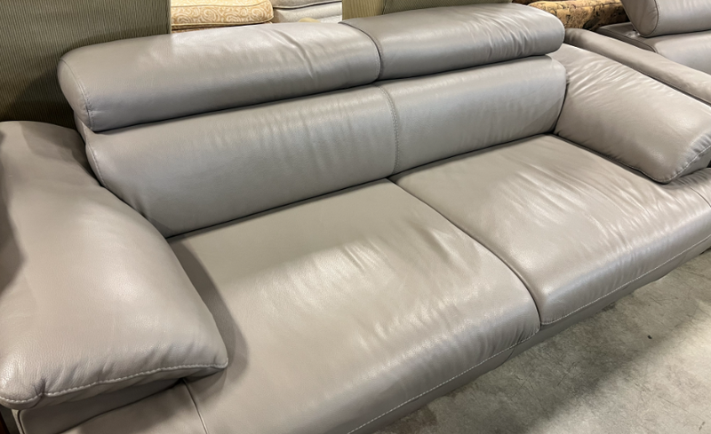 83" 2 Seater Top Grain Leather Couch