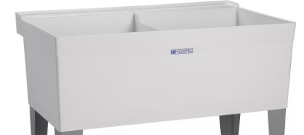 40" x 24" Double Laundry Tub - NO LEGS