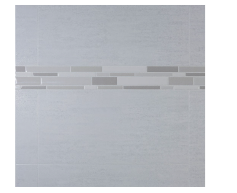 60 in. L x 80 in. H Single Back Shower Wall Panel in Origin Arctik Matte