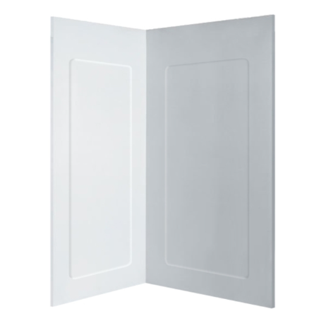 Ove Savannah 40-in x 32-in White Shower Surround Corner Wall Panel