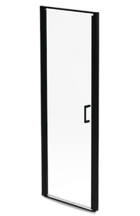 Technoform Pandora 32-in Shower Door with Clear Glass and Matte Black Frame