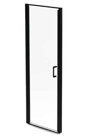 Technoform Pandora 32-in Shower Door with Clear Glass and Matte Black Frame