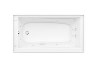 MAAX New Town 30 x 60-in White Acrylic Left-Hand Drain Alcove Whirlpool Tub