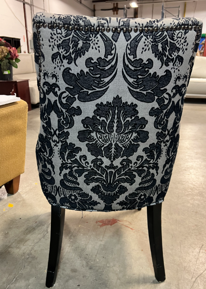 Damask Tufted Accent Chair