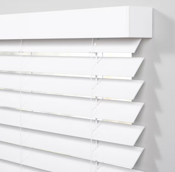 Home Decorators Collection 2.5-inch Faux Wood Blind, White - 24in. W x 48 in. L