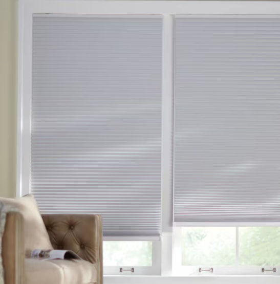 23-inch W x 48-inch L, Blackout Cordless Cellular Shade in Shadow White