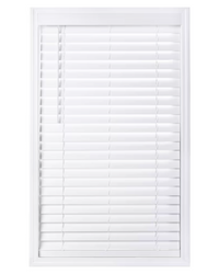Home Decorators Collection 2.5-inch Faux Wood Blind, White - 24in. W x 48 in. L
