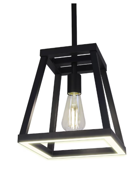 Katalyst Collection LED Decorative Single Light Pendant Matte Black