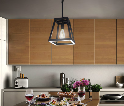 Katalyst Collection LED Decorative Single Light Pendant Matte Black