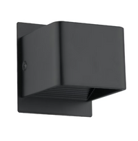 Eglo Sania 3 4.75-inch Matte Black LED Wall Sconce