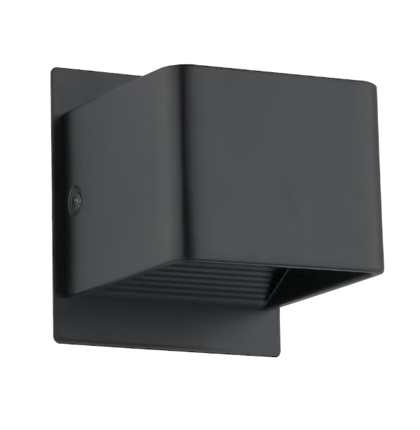 Eglo Sania 3 4.75-inch Matte Black LED Wall Sconce