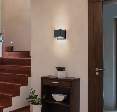 Eglo Sania 3 4.75-inch Matte Black LED Wall Sconce