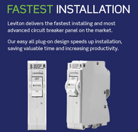 Leviton 200A 120/240V 42 Circuit 42 Spaces Indoor Load Center and Door with Main Breaker