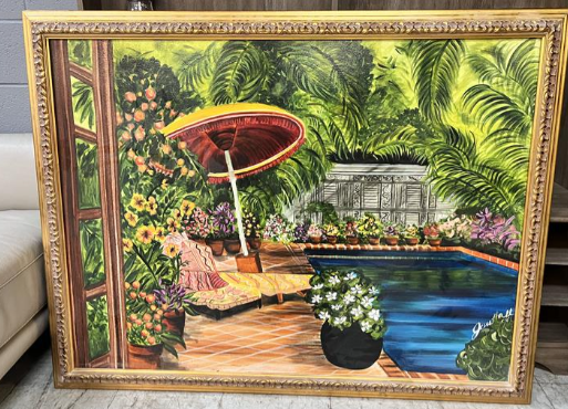 Jon Hall Oil Painting (53" x 41")