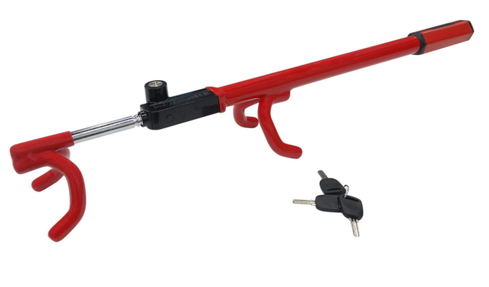 MotoMaster Twin Hooks Steering Wheel Lock for SUV and Truck