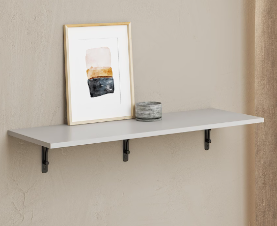 Everbilt 36" x 12" Grey Decorative Wall Shelf in Laminated Wood