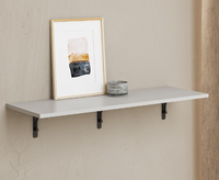 Everbilt 36" x 12" Grey Decorative Wall Shelf in Laminated Wood