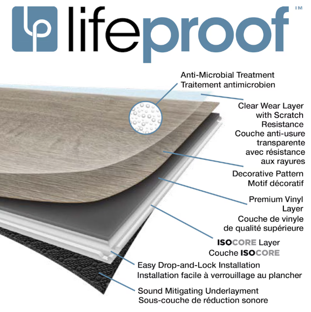 Peace Ridge Oak 6.5mm x 8.7 in. W x 47.6 in. L 22MIL Click Lock Waterproof Luxury Vinyl Plank Flooring (20.06 sq.ft./case)