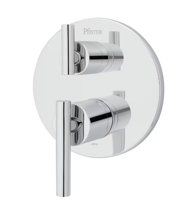 Pfister Contempra Polished Chrome Stacked Tub and Shower Diverter Trim Kit