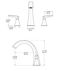 Pfister Weller 2-Handle 3-Hole Roman Tub Faucet/Bathtub Faucet in Chrome (Valve Not Incl.)