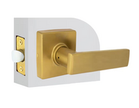 Defiant Westwood Brushed Gold Hall/Closet Passage Door Lever with Square Rose